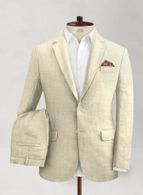 Italian Linen Summer Beige Suit
