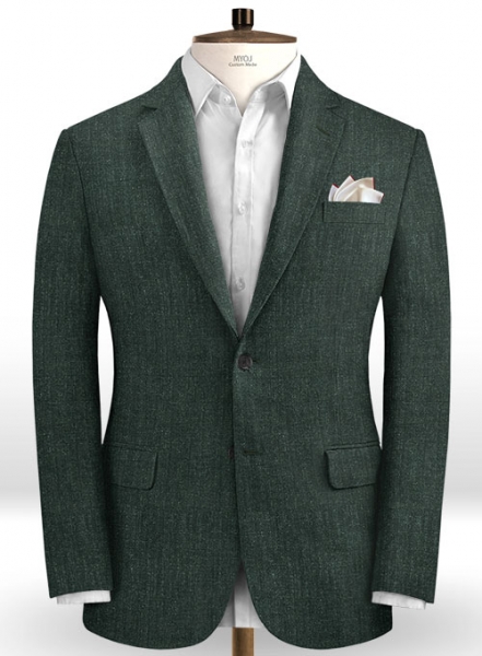 Italian Linen Spezia Green Suit