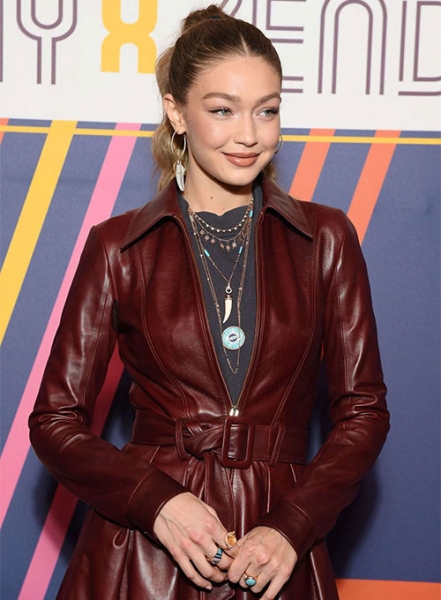 Tommy hilfiger gigi store hadid leather jacket