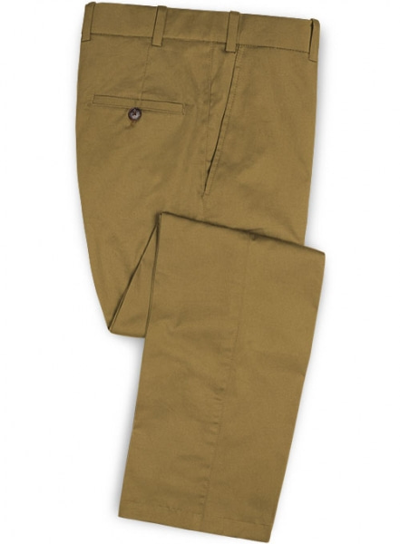 Tan Peach Finish Chino Suit