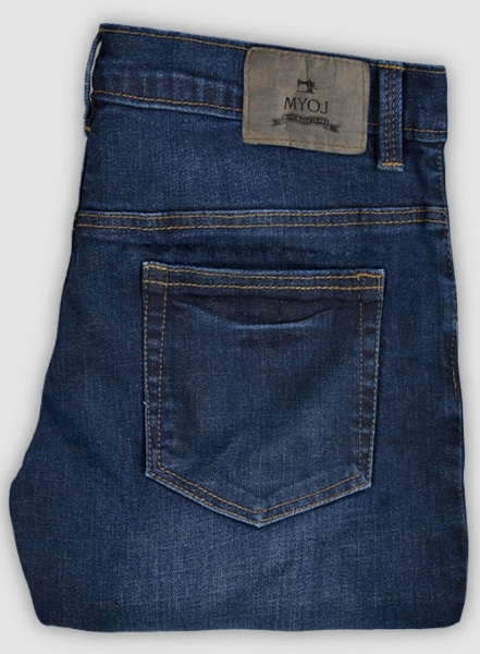 Alpha Blue Stretch Indigo Wash Whisker Jeans