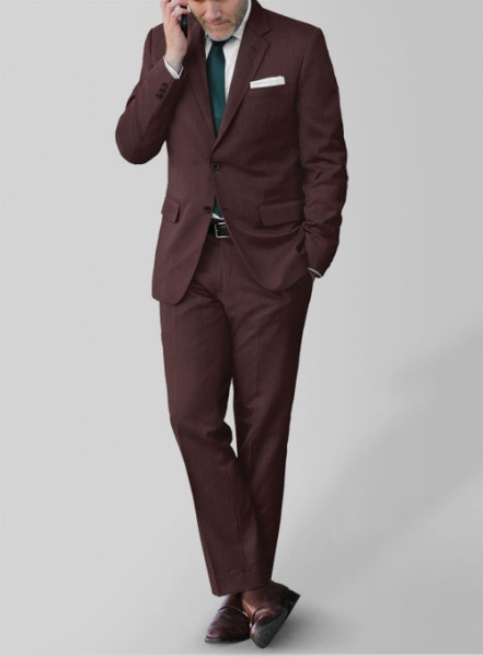 Napolean Wine Wool Suit