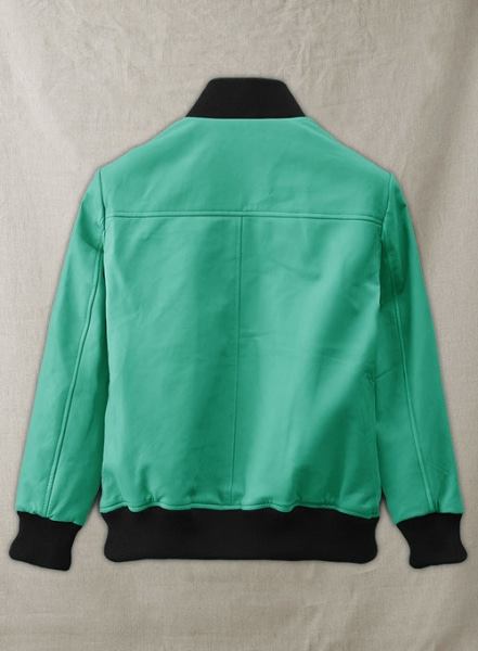 Soft Castle Green Richard Madden Leather Jacket #1