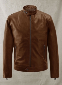 Spanish Brown Michael Fassbender Leather Jacket #2