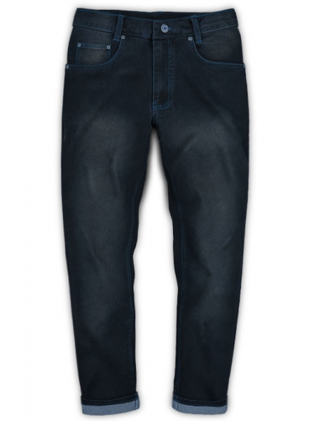 Astro Blue Scrape Wash Stretch Jeans - Look #295