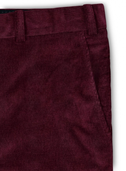 Wine 21 Wales Stretch Corduroy Trousers