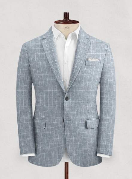 Italian Linen Lusso Cadet Blue Suit