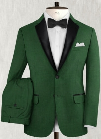 Napolean Yale Green Wool Tuxedo Suit