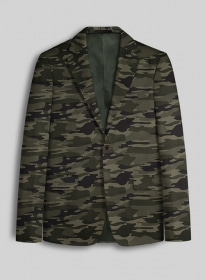 Green Stretch Camo Jacket