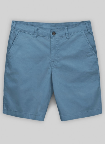 Saga Blue Stretch Summer Weight Chino Shorts