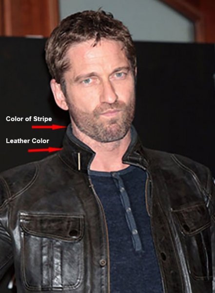 Gerard Butler Leather Jacket #1