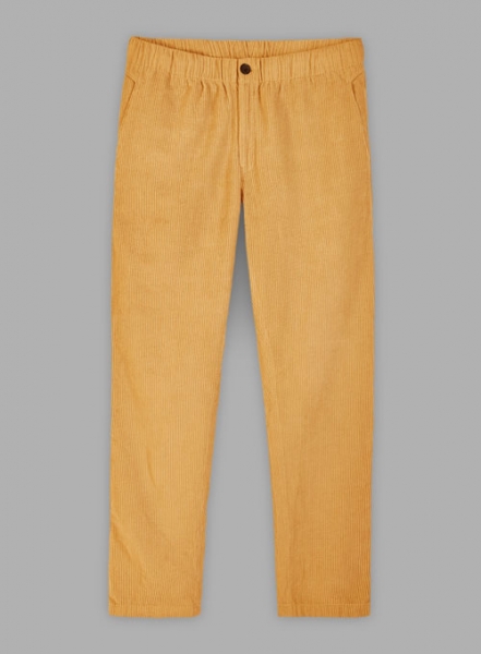 Easy Pants Naples Yellow Corduroy
