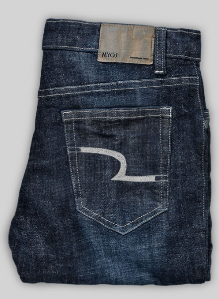 Dodgers Blue Stretch Hard Wash Whisker Jeans - Look #682
