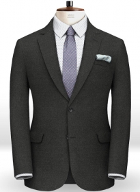 Italian Flannel Charcoal Wool Jacket