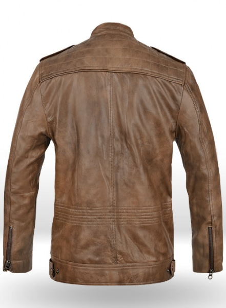 Espanol Timber Brown Brewer Leather Jacket