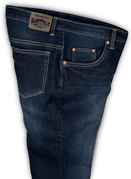 Victor Blue Hard Wash Whisker Stretch Jeans