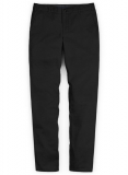 Stretch Summer Black Chino Pants