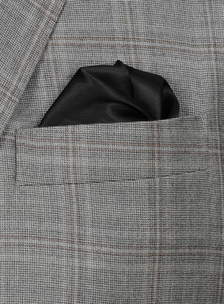 Zegna Light Gray Checks Pure Wool Jacket