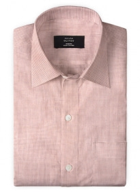 Giza Bawn Pink Cotton Shirt - Full Sleeves