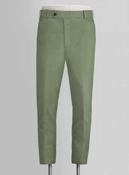 Green Cotton Power Stretch Chino Suit