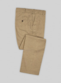 Khaki Flannel Wool Pants