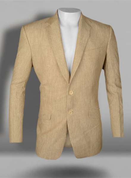 Italain Casa Beige Linen Jacket