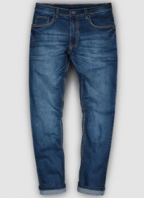 Titus Blue Stone Wash Whisker Stretch Jeans