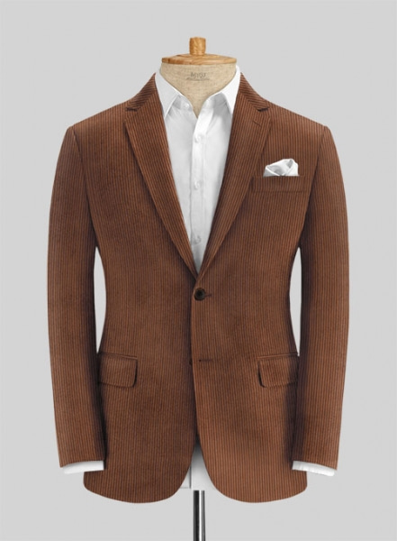 Spring Brown Corduroy Suit