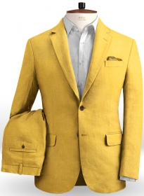 Pure Orchid Yellow Linen Suit