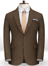 Napolean Birdseye Brown Wool Jacket