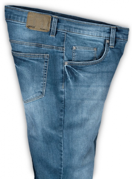 Victor Blue Stone Wash Whisker Stretch Jeans