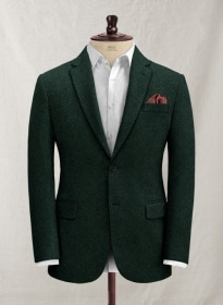 Italian Sacramento Green Tweed Jacket