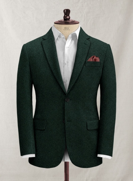 Italian Sacramento Green Tweed Jacket