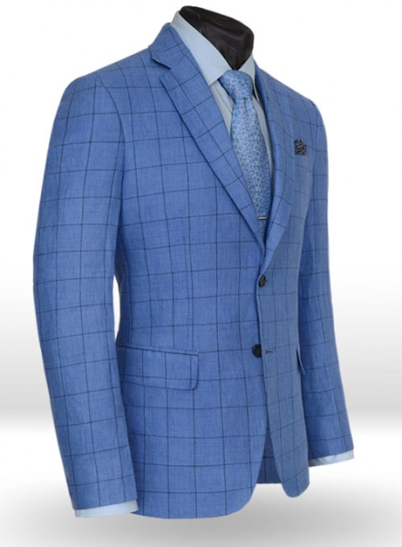 Italian Master Blue Linen Jacket
