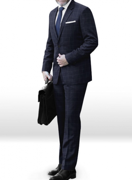 Napolean Criss Blue Wool Suit