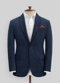 Royal Blue Heavy Tweed Jacket