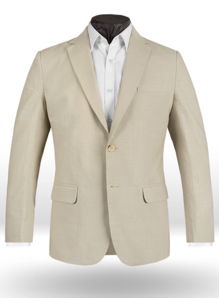 Tropical American Beige Linen Suit