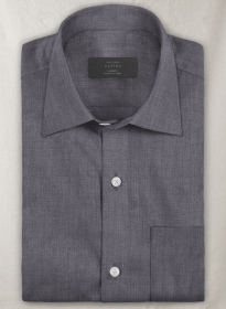 European Haze Purple Linen Shirt- Full Sleeves