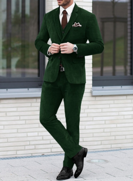 Green Velvet Suit Made To Measure Custom Jeans For Men Women MakeYourOwnJeans