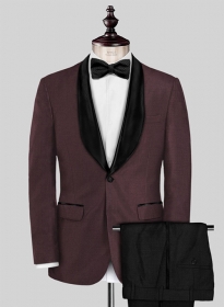 Dwayne Johnson Red Notice Wine Wool Tuxedo Suit