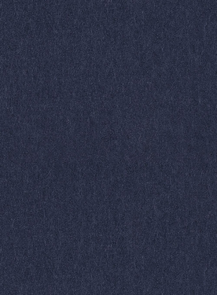 Indigo Blue Highland Flannel Wool Trousers