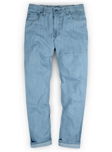 6oz Feather Light Weight Jeans - Light Blue