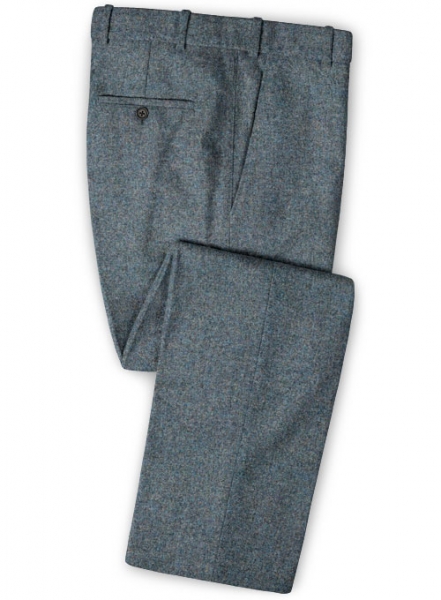 French Blue Tweed Pants