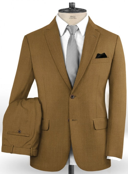Scabal Sepia Brown Wool Suit