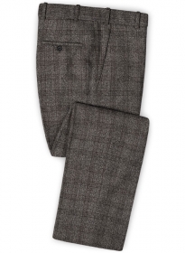 Saga Charcoal Feather Tweed Pants