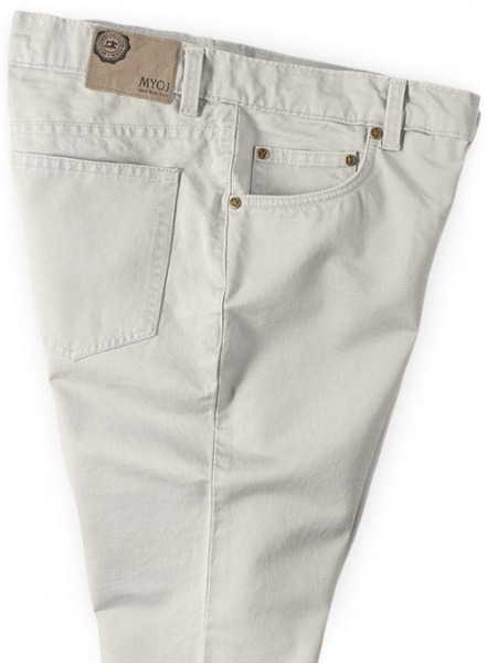 Ice Beige Super Cotton Stretch Chino Jeans