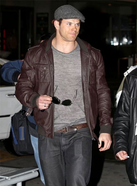 Kellan Lutz Leather Jacket #3