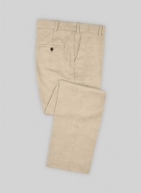 Scabal Beige Wool Pants