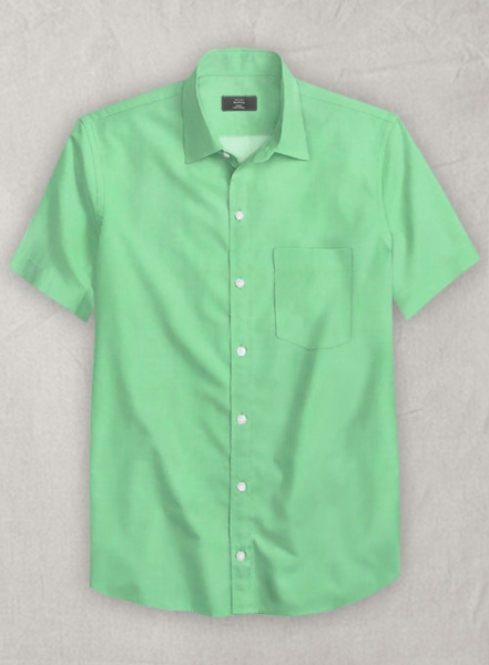 Apple Green Luxury Twill Shirt - Half Sleeves