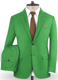 Scabal Bright Green Wool Suit